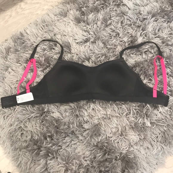 Moving Comfort Black/pink sports bra-XS (30CD-32C) - Picture 2 of 5